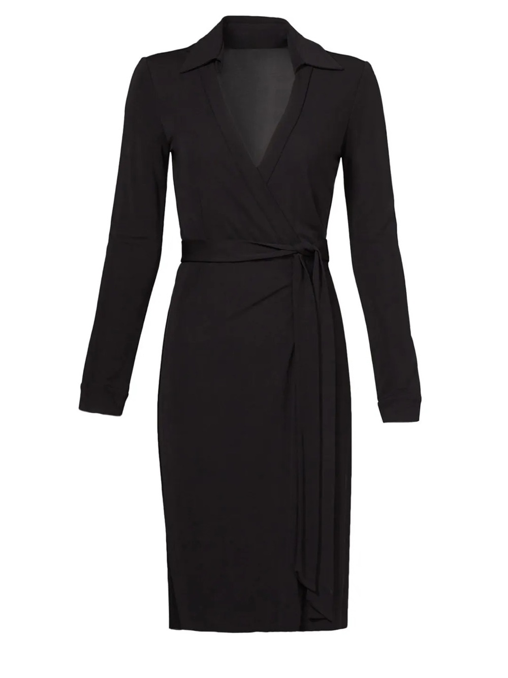 Diane Von Furstenberg's signature wrap dress Black Size 2
